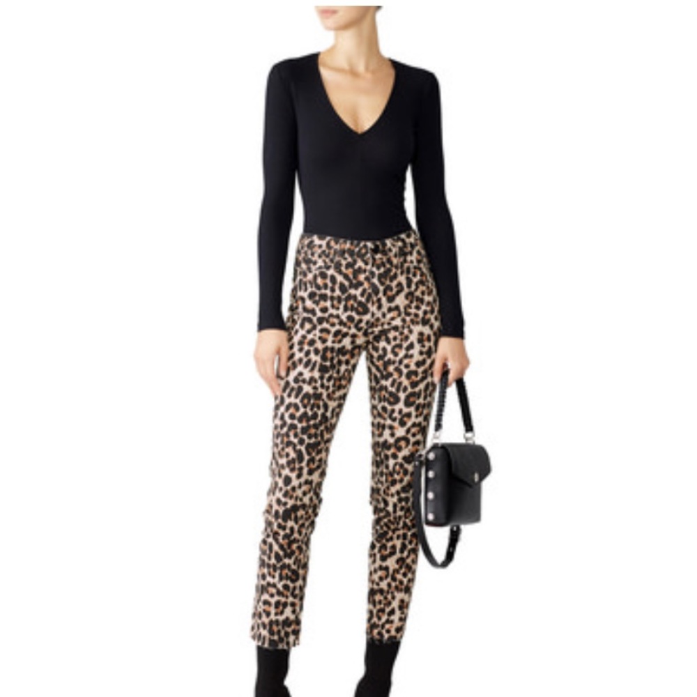 Paige Sahara Leopard Hoxton Jeans